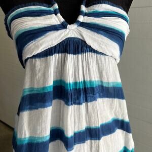 Gilly Hicks cami stripe halter style top, women's size M